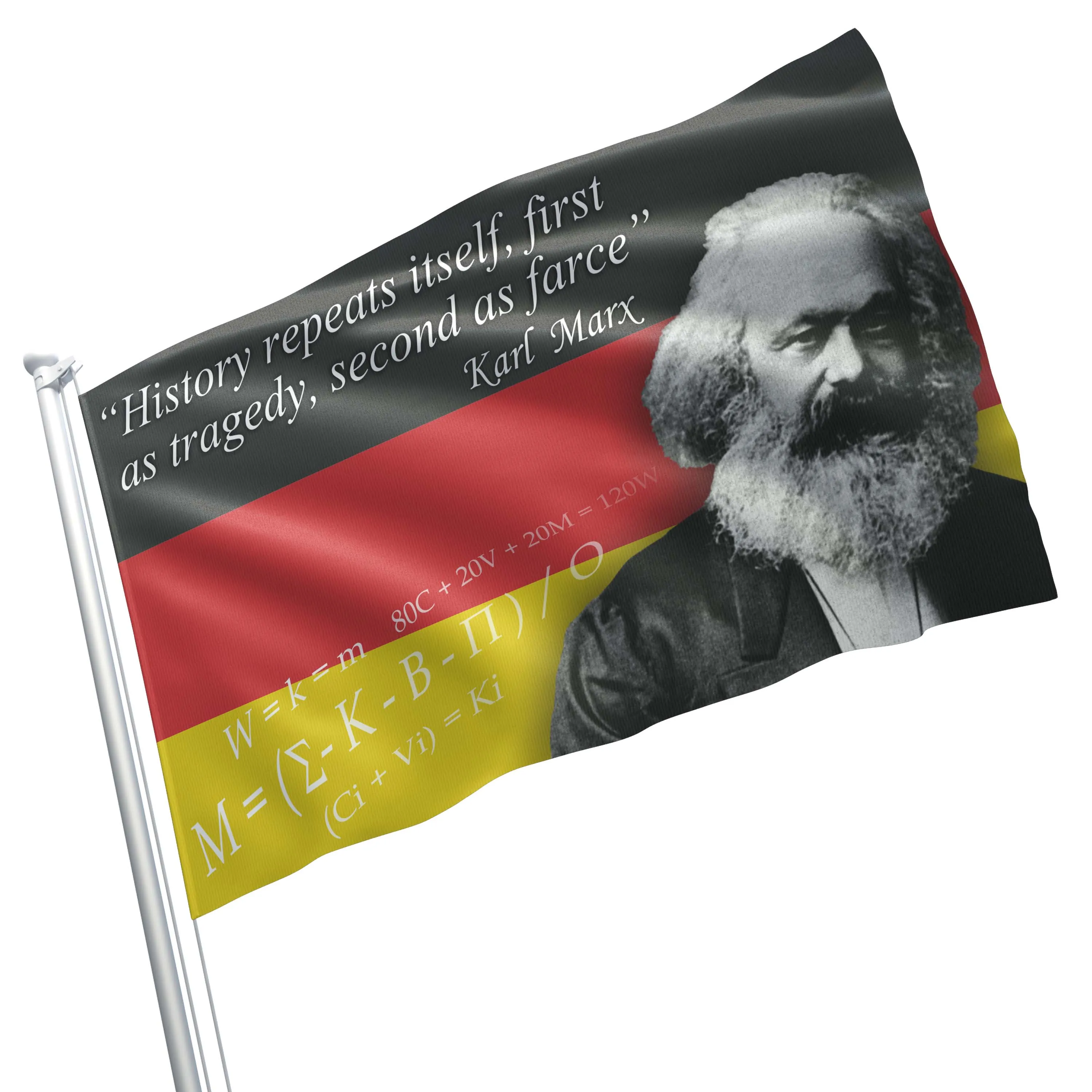 Karl Marx German Philosopher Flag Banner