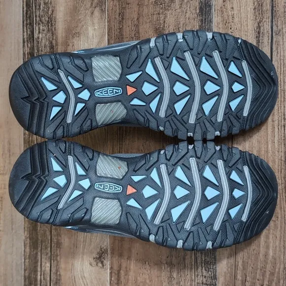 Keen Targhee III Waterproof Hiking Shoes Nubuck Size 8.5 In 'Atlantic Blue'
