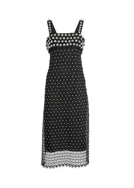 Kelilah Strappy Midi Dress (Black)