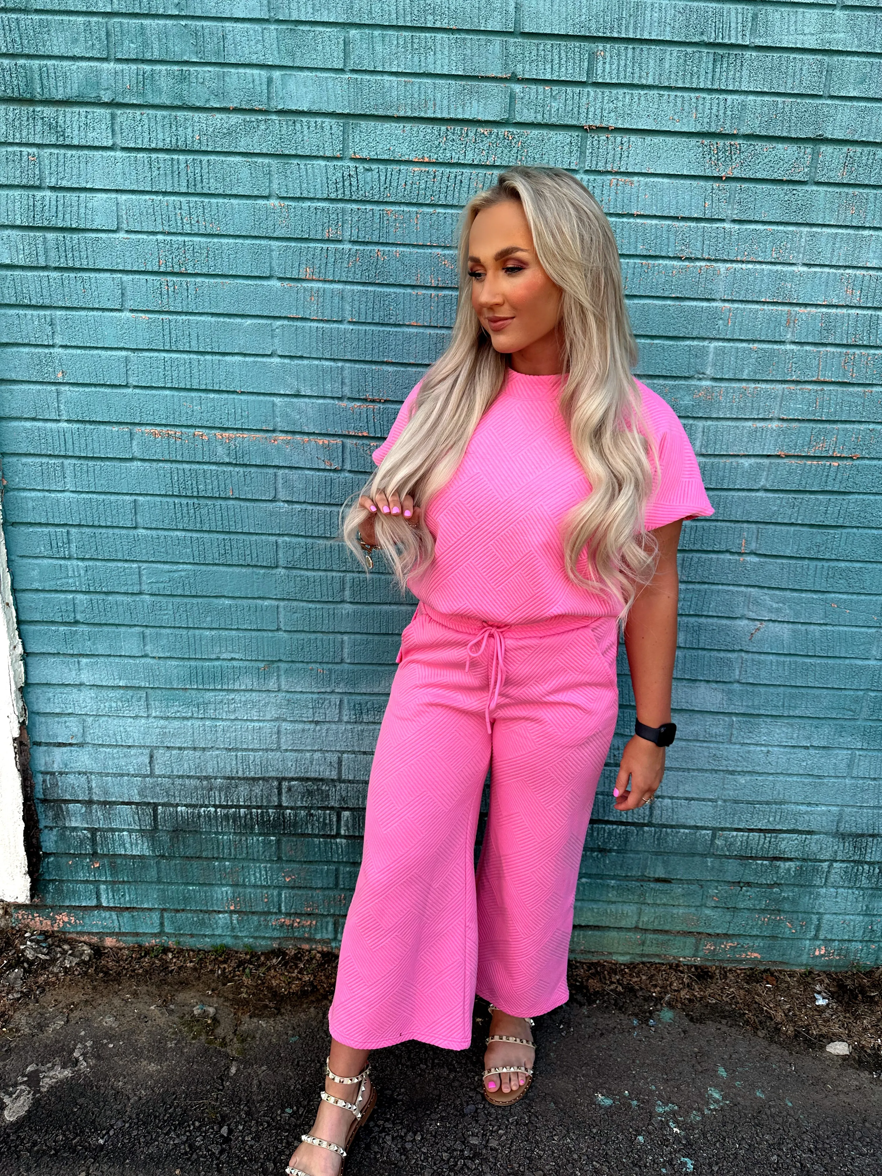 Kendall Textured Set- Bubble Gum