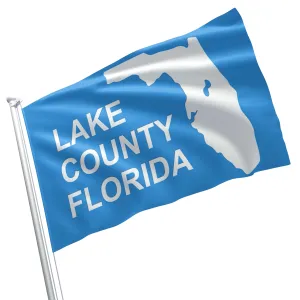 Lake County Florida State USA United States of America Flag Banner