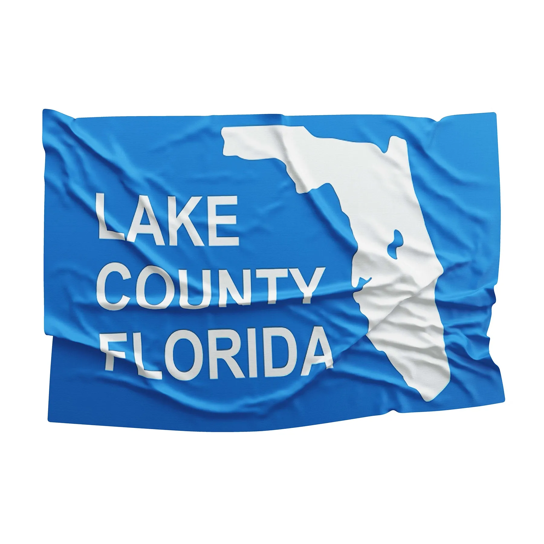 Lake County Florida State USA United States of America Flag Banner