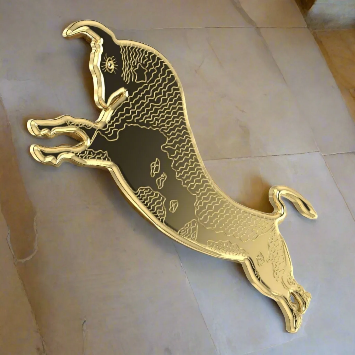 Leaping Bull from the Palace at Knossos Brooch
