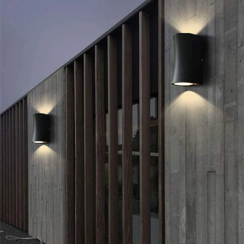 LED Waterproof Rectangular 2-Way Wall Light 7W - HY-W8038/2