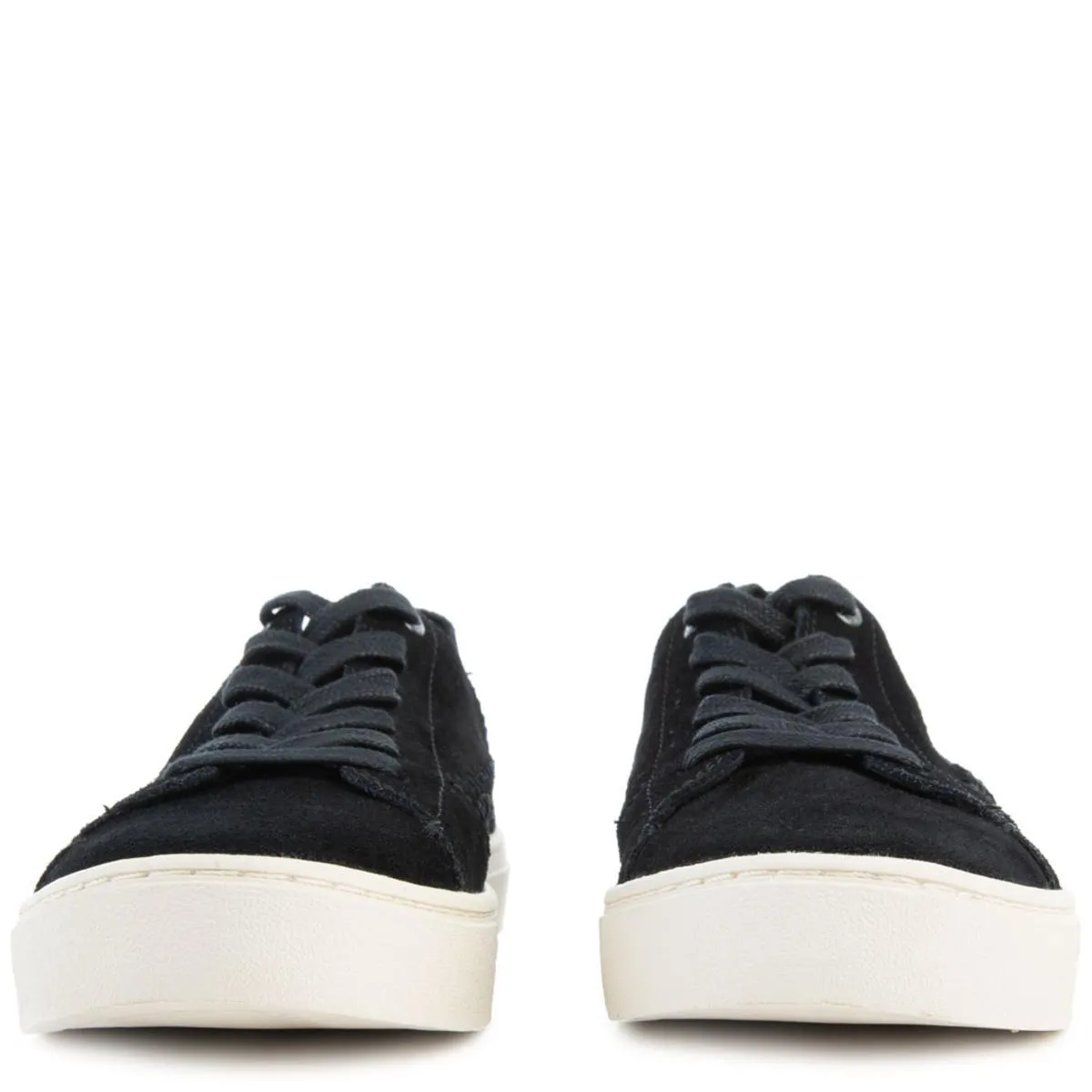 Lenox in Black Deconstructed Suede/Woven Panel