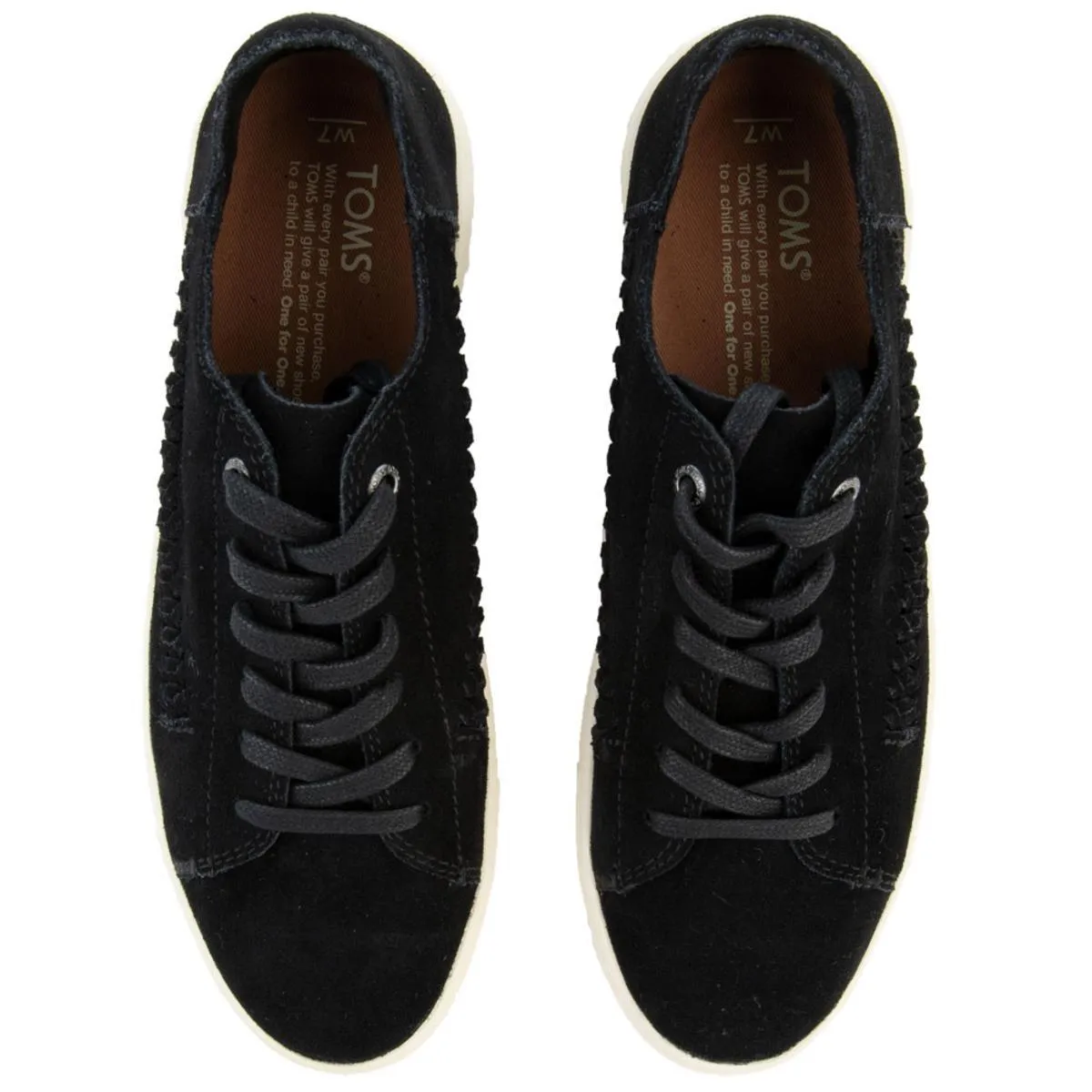 Lenox in Black Deconstructed Suede/Woven Panel