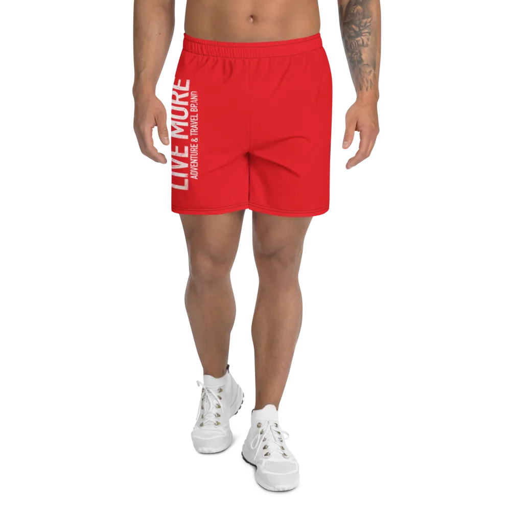 Live More Men's Athletic Long Shorts