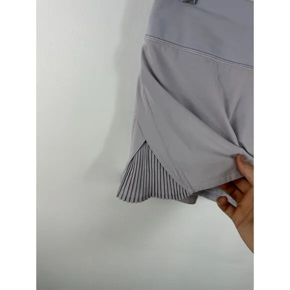 Lululemon Athletic Skort Lavender Purple Size 4 Pleated Side Golf Tennis Preppy