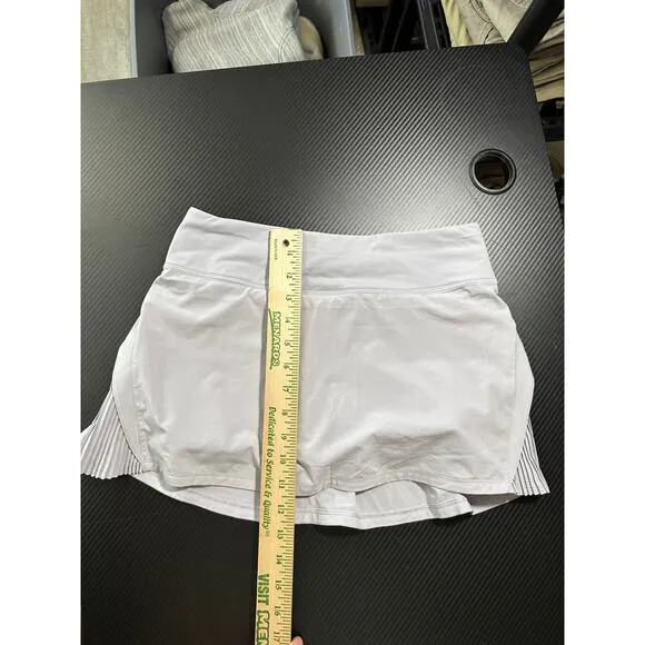 Lululemon Athletic Skort Lavender Purple Size 4 Pleated Side Golf Tennis Preppy