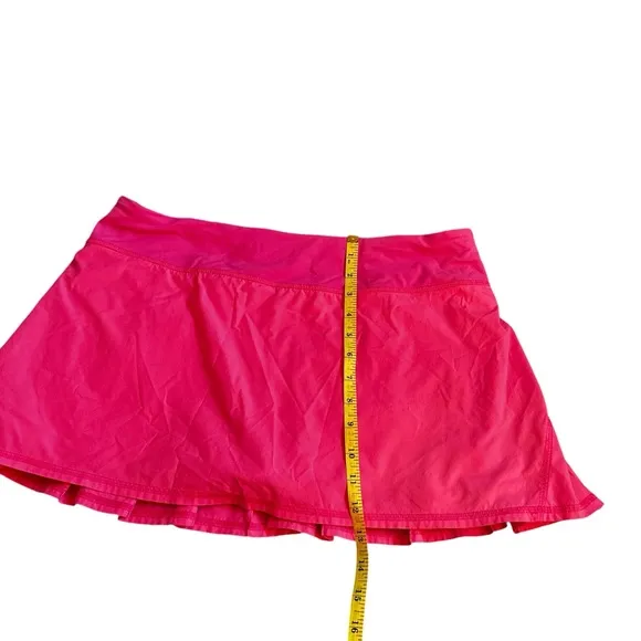 Lululemon Pace Setter tennis skirt Pinkalicious Bright Pink shorts Size 10