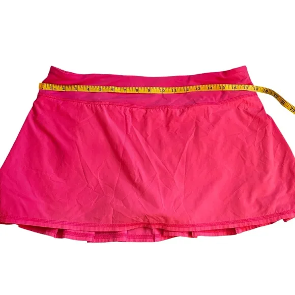 Lululemon Pace Setter tennis skirt Pinkalicious Bright Pink shorts Size 10