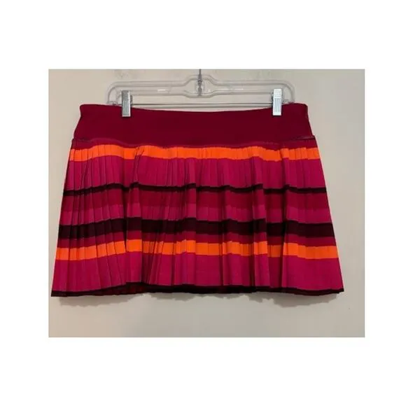 Lululemon Tennis Skirt Pickleball Athletic Wear Pleat to Street Striped Size 10
