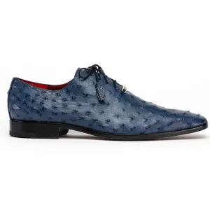 Marco Di Milano Criss Navy Ostrich Quill Dress Shoe Oxfords