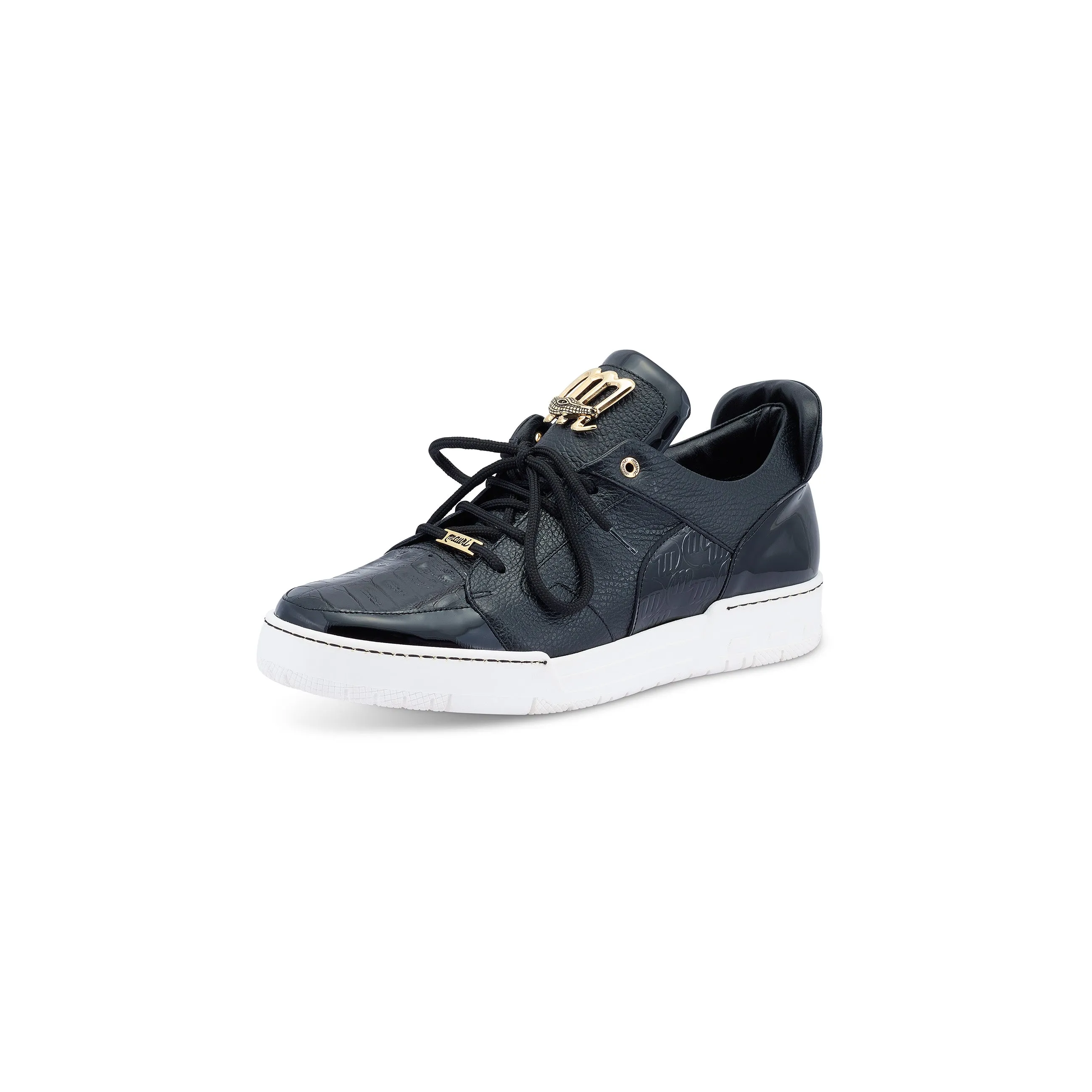 Mauri baby crocodile and leather sneaker