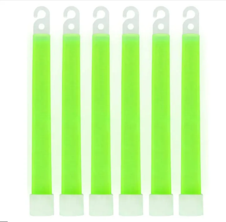 MediTac Green Glow Sticks - 12-Hour Duration, Premium Bright 6” Snap & Light Sticks