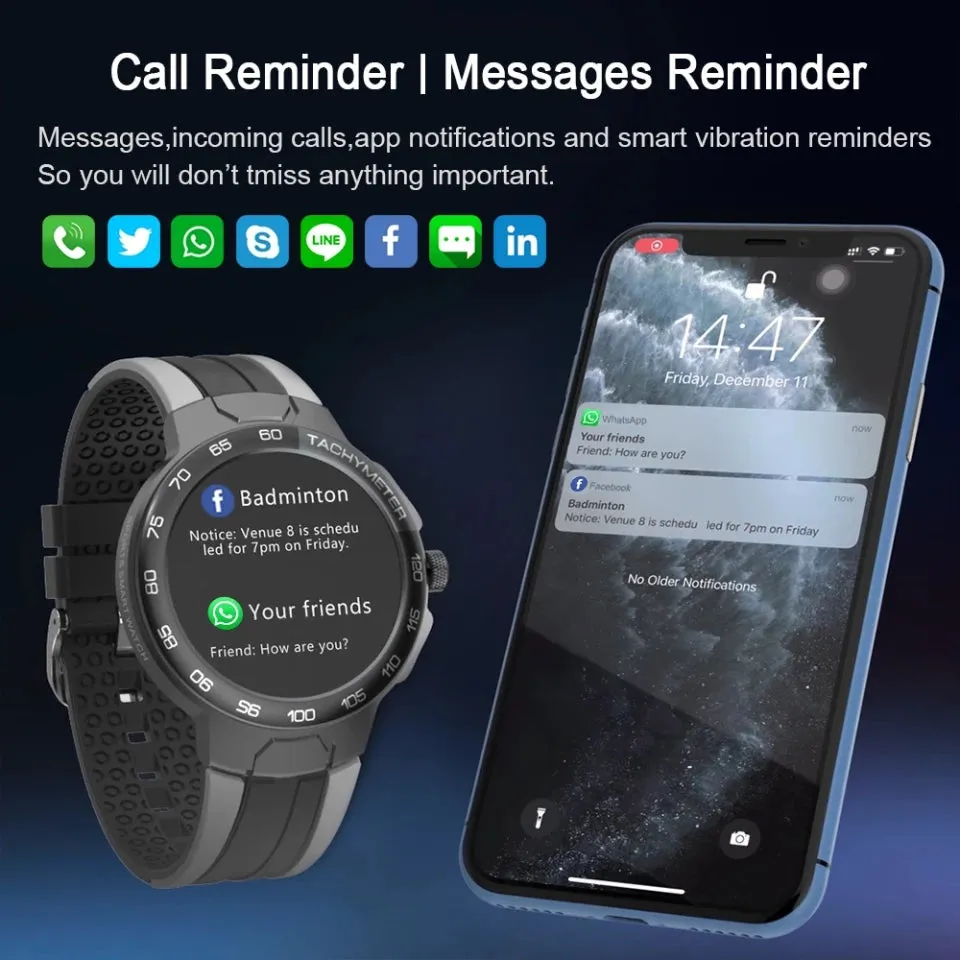 Melanda New Luxury Smart Watch Men Sport fitness Tracker