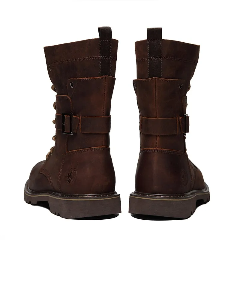 Men Boots Genuine Leather Winter Autumn Shoes Motorcycle Mens Ankle Boots Couple Oxfords Shoes Fashion Shoes Men Basic boots