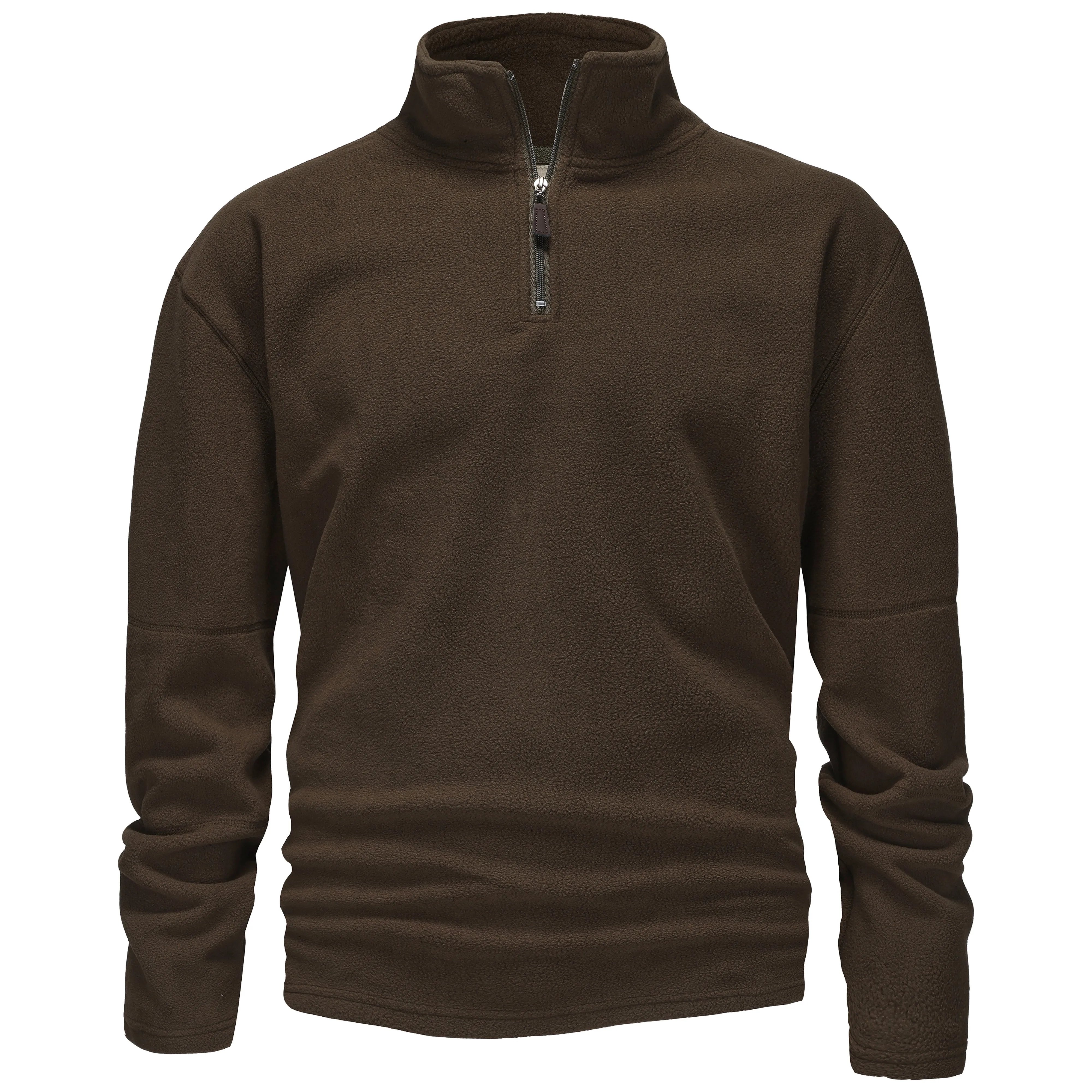 Mens 1/4 Zip Fleece Jumper - Charcoal