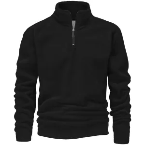 Mens 1/4 Zip Fleece Jumper - Charcoal