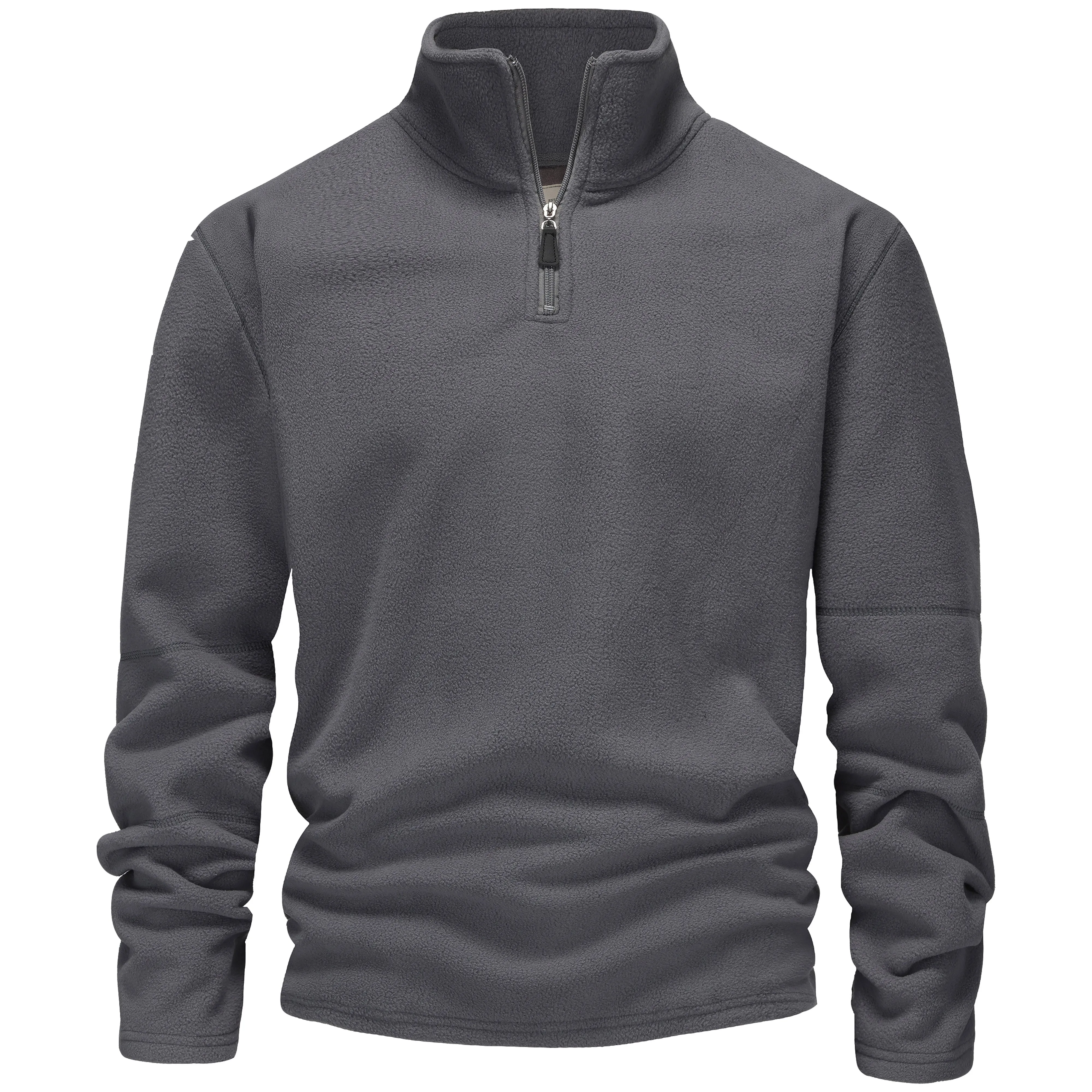 Mens 1/4 Zip Fleece Jumper - Charcoal
