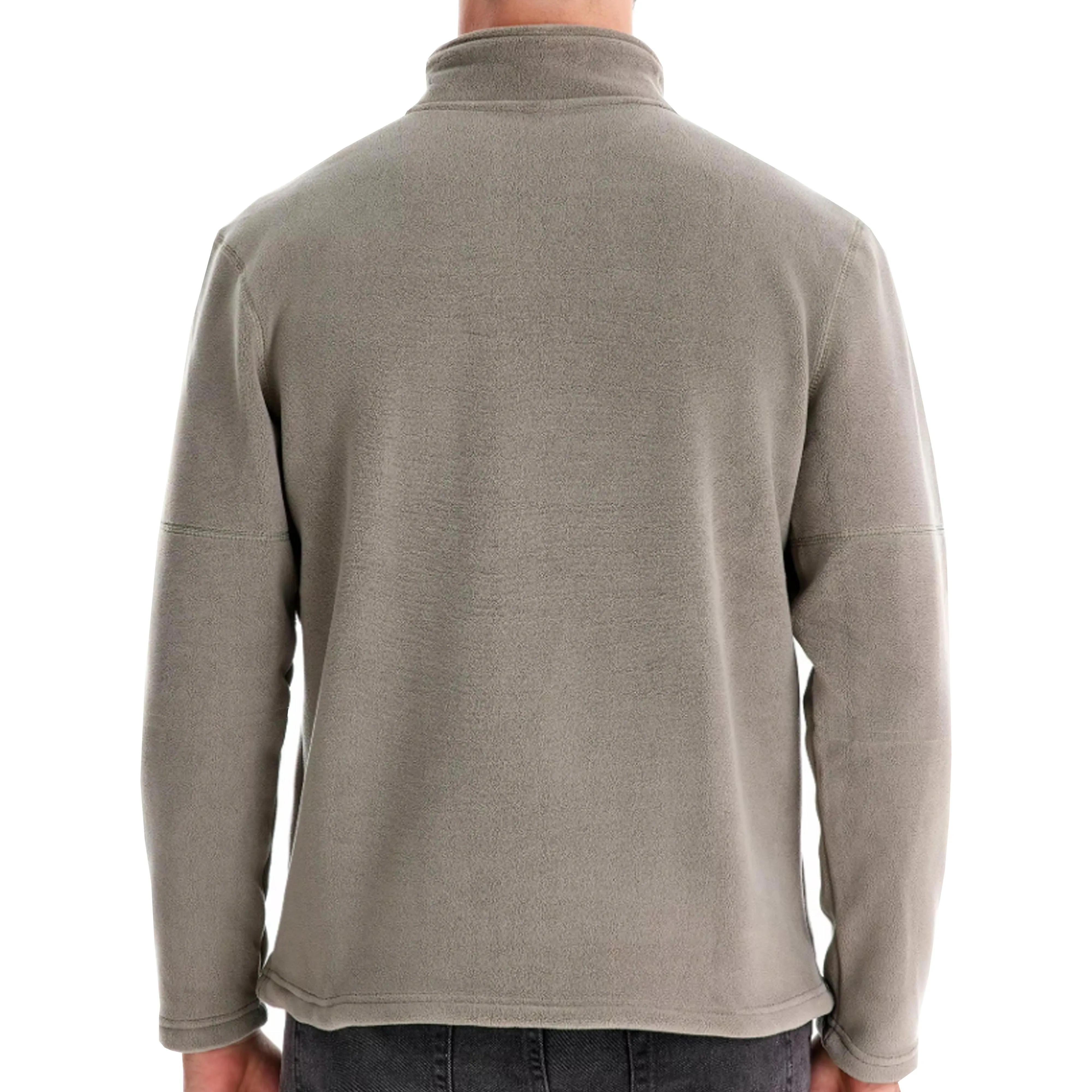 Mens 1/4 Zip Fleece Jumper - Charcoal