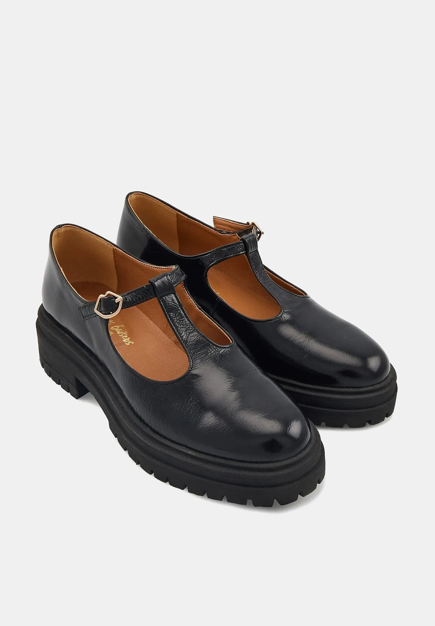 Mildred-Cuir brillant Noir