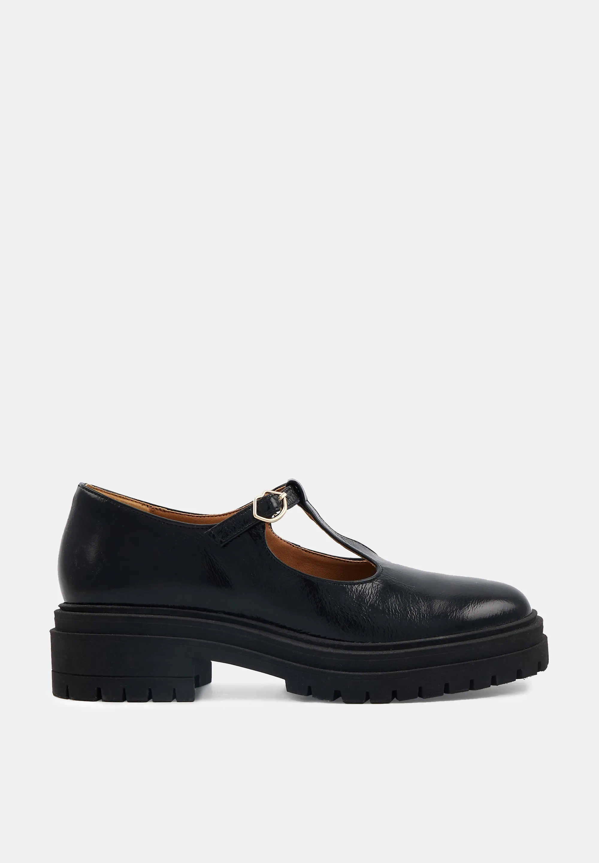 Mildred-Cuir brillant Noir