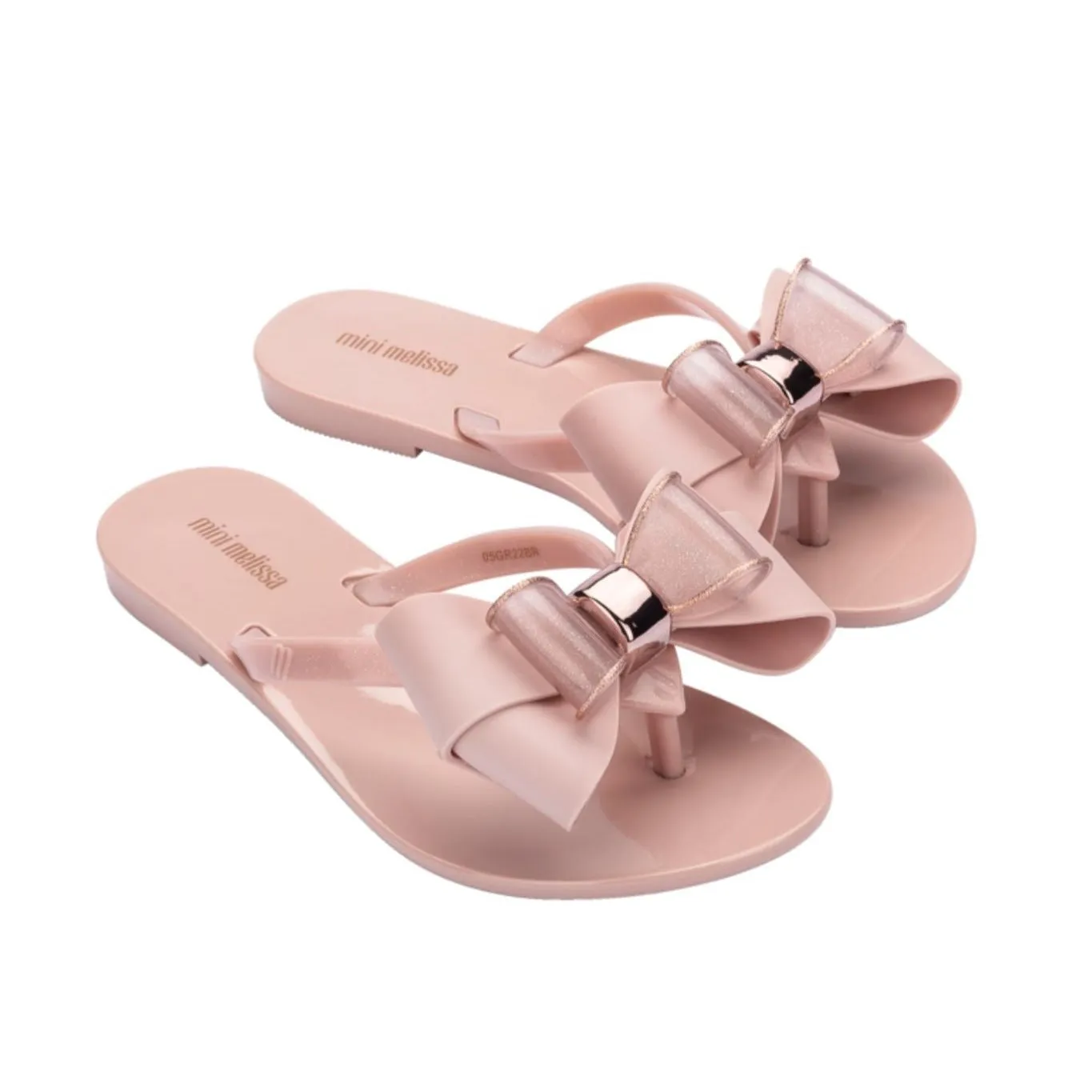 Mini Melissa Harmonic Sweet VI Kids Flip Flops - Light Pink