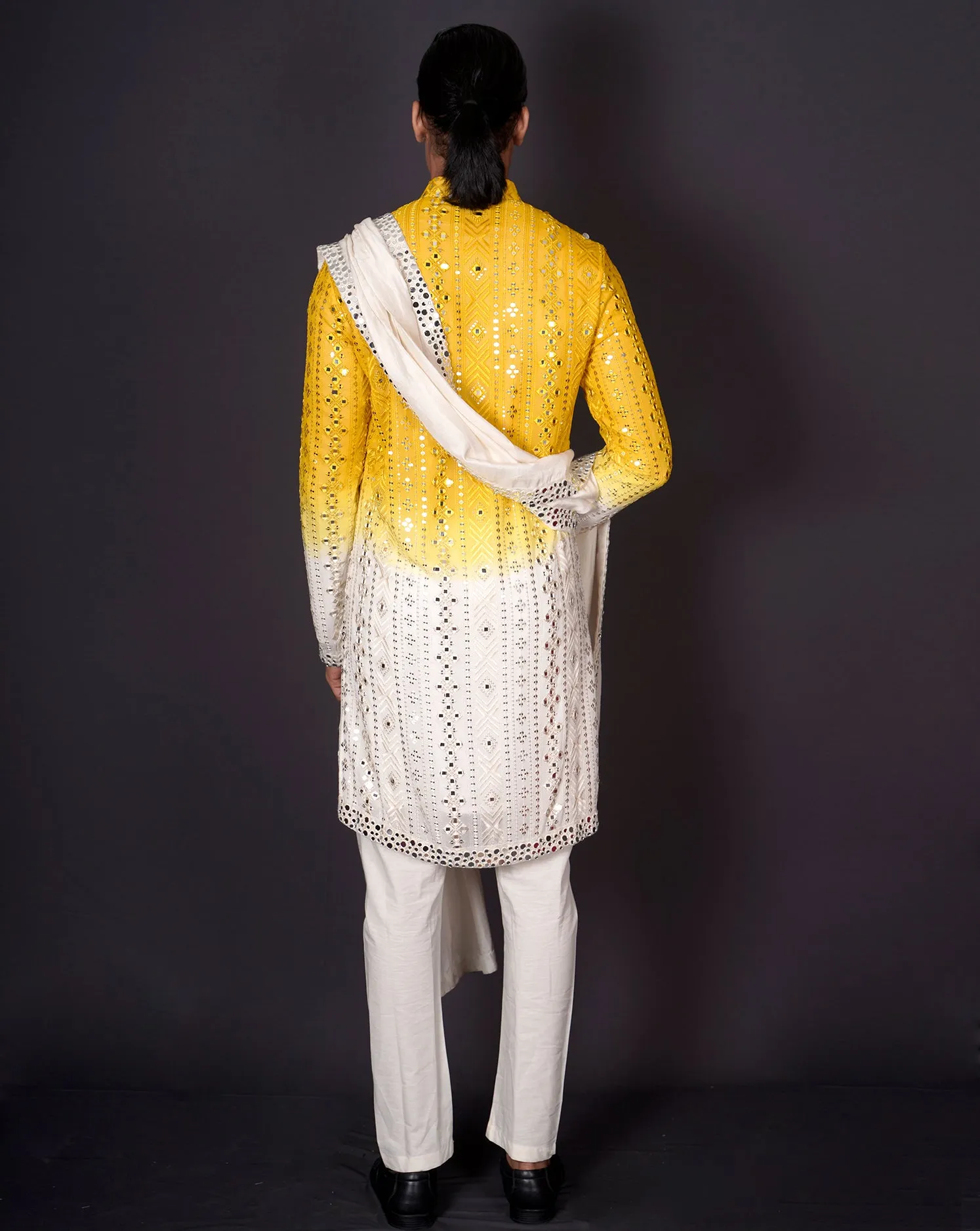 MOF Ombre Mirror Kurta Set