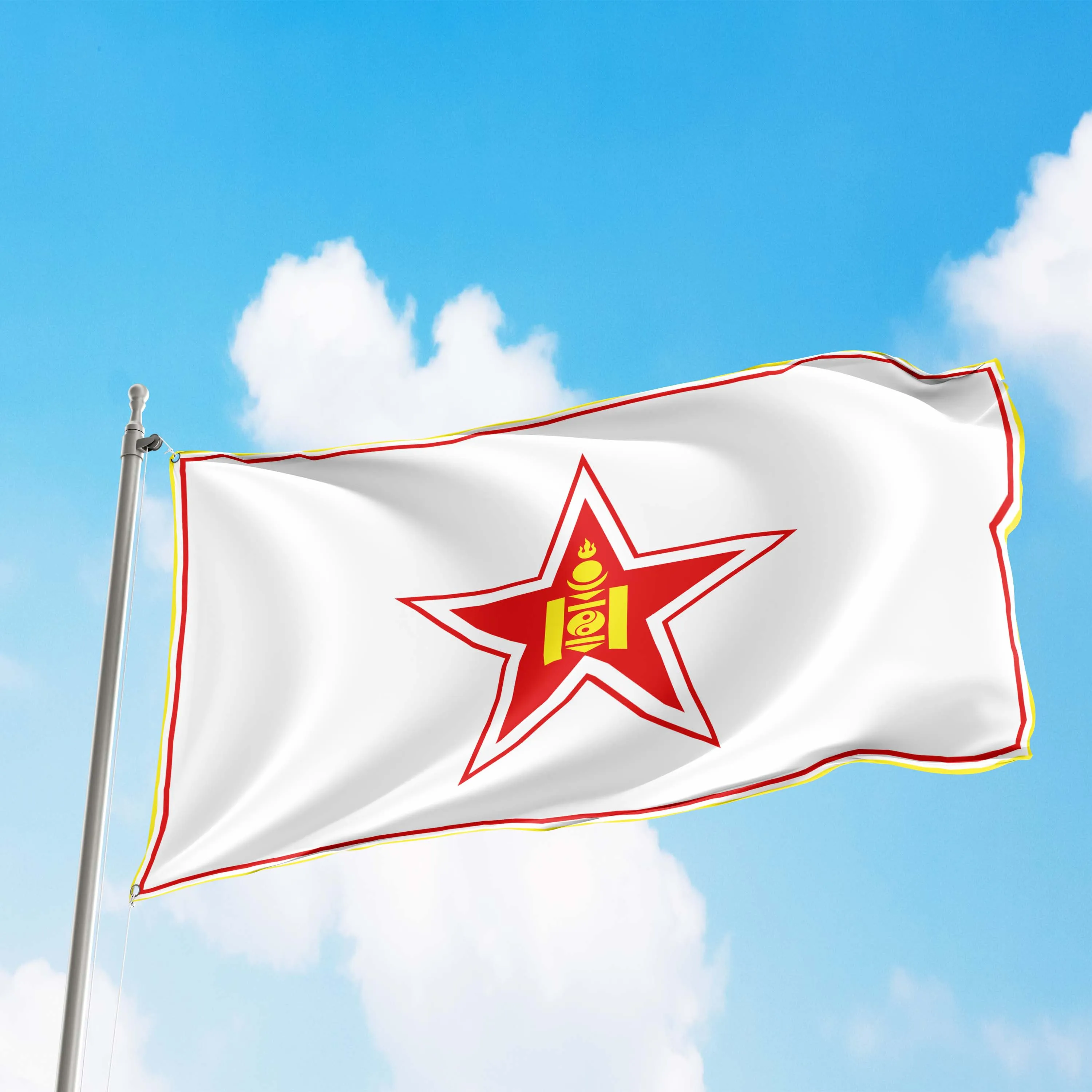 Mongolian Air Force roundel (1949-1992) Flag Banner