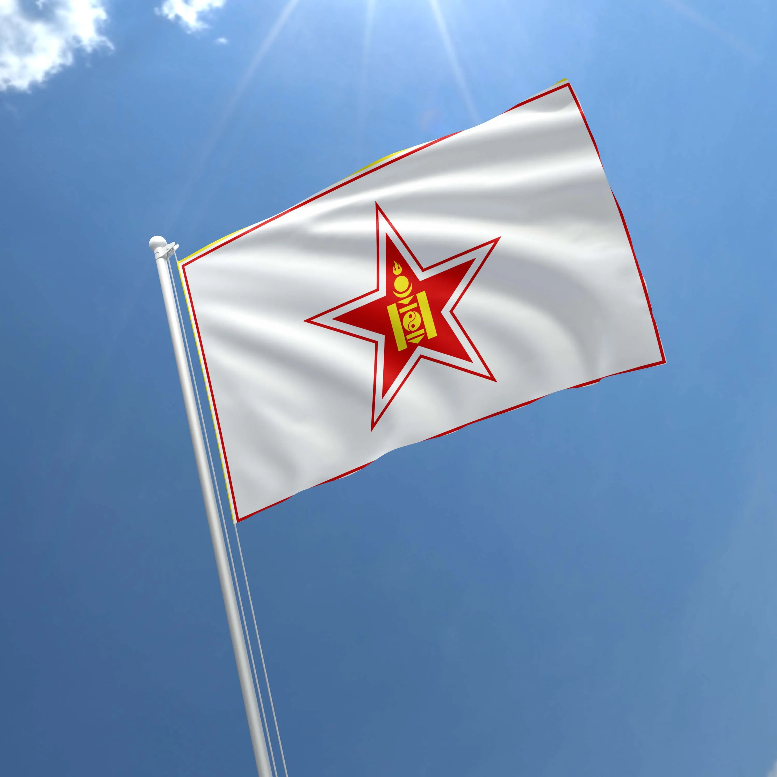 Mongolian Air Force roundel (1949-1992) Flag Banner