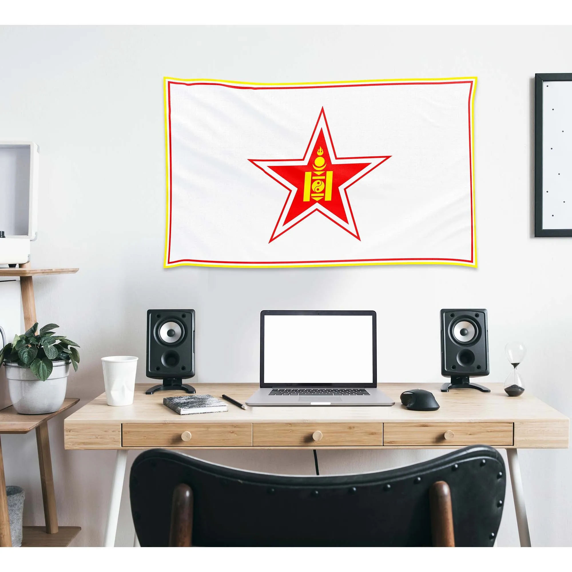 Mongolian Air Force roundel (1949-1992) Flag Banner