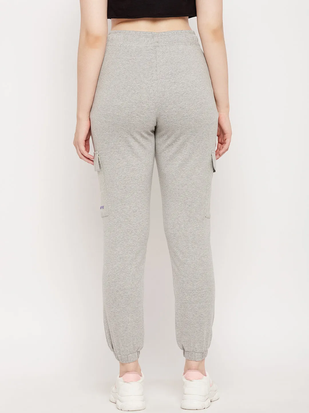 mSECRET Grey  Cotton Colourblock Trackpants