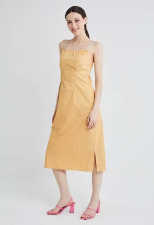 Multi Tie Stop-Notch Slip Dress