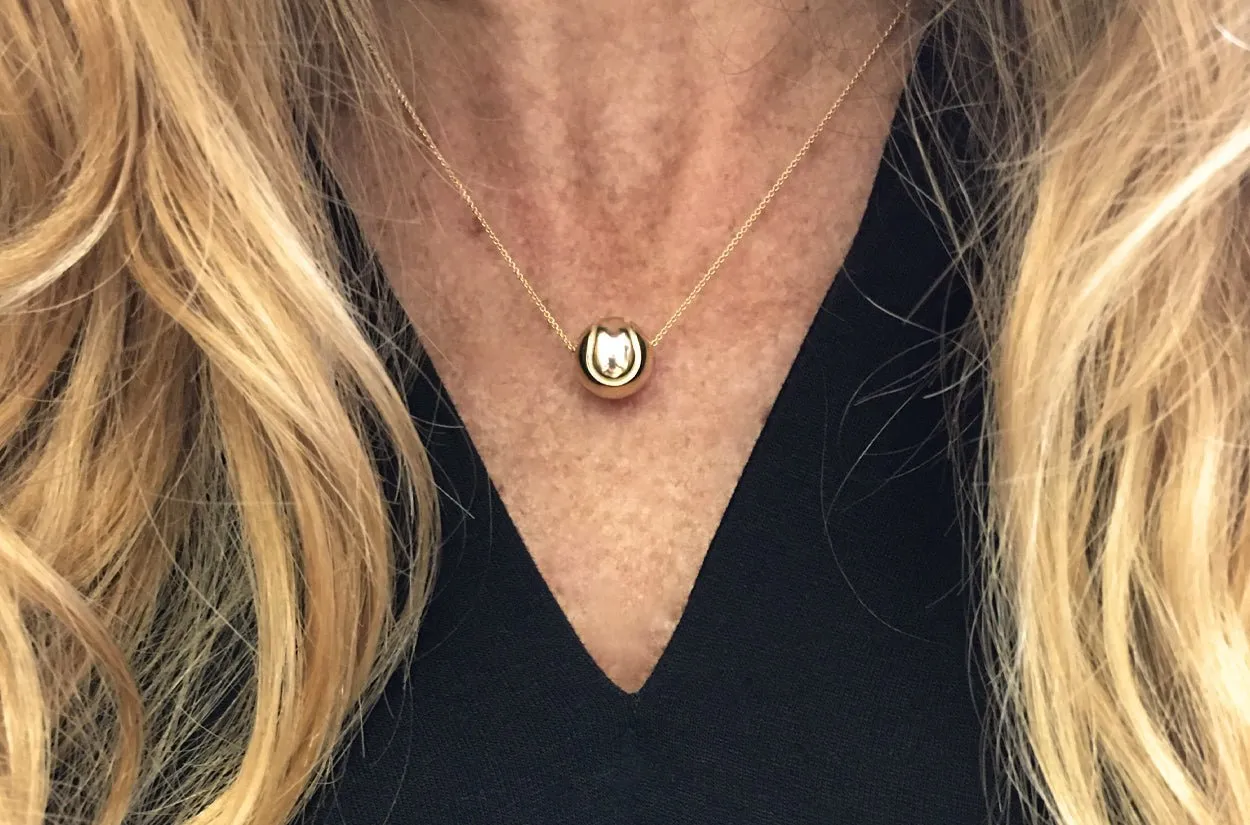 Necklace Tennis & Padel Ball 14kt Gold