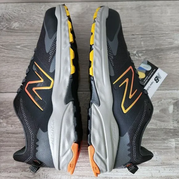 New Balance Fresh Foam 510v6 Trail Running Shoe Men 10.5 Black Grey Arch Support