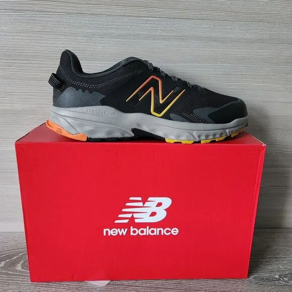 New Balance Fresh Foam 510v6 Trail Running Shoe Men 10.5 Black Grey Arch Support