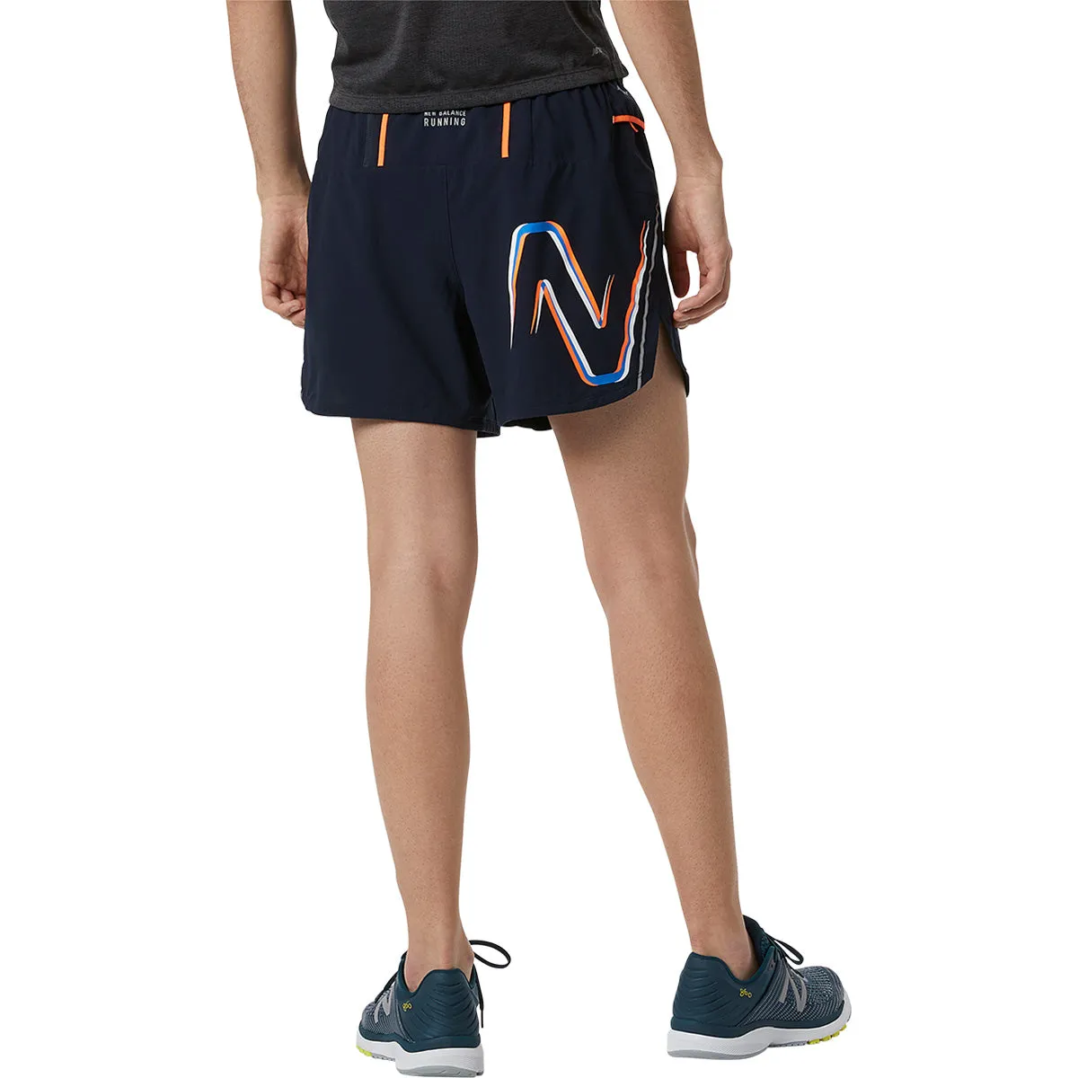 New Balance Graphic Impact 5 Inch Mens Running Shorts