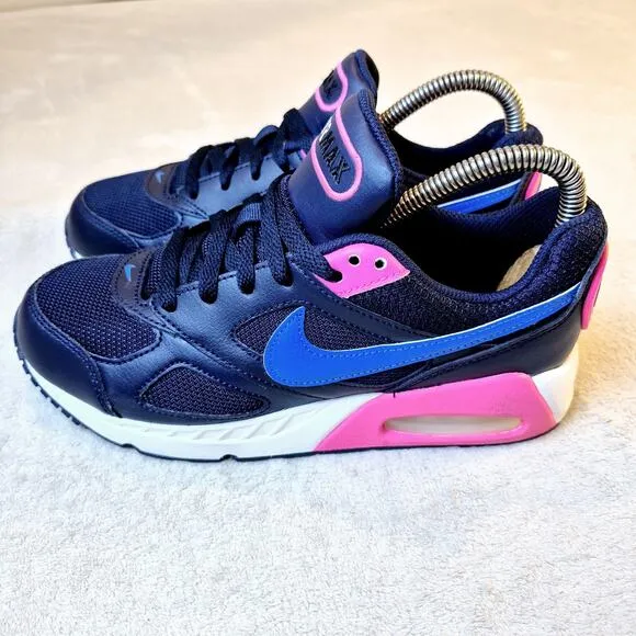 Nike Air Max Youth 4.5Y GS (Big Kids) Sneakers Shoes Obsidian/Pink 579998-464