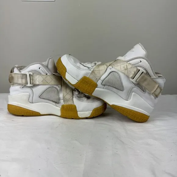 NIKE Air Raid Mens Sz 8 White Gum Sneakers Basketball 90s Style Shoes DJ5974-100