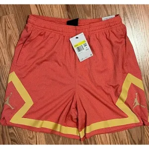 Nike Jordan Heritage Diamond Mesh basketball sport shorts Small Coral pink peach