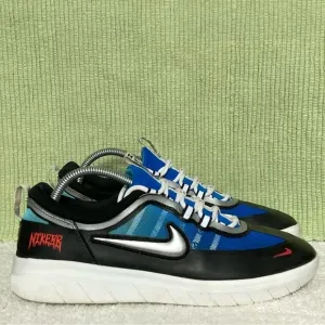 Nike Mens SB Nyjah Free 2 Premium Black/Blue Skate Sneakers Shoes Size US 9.5