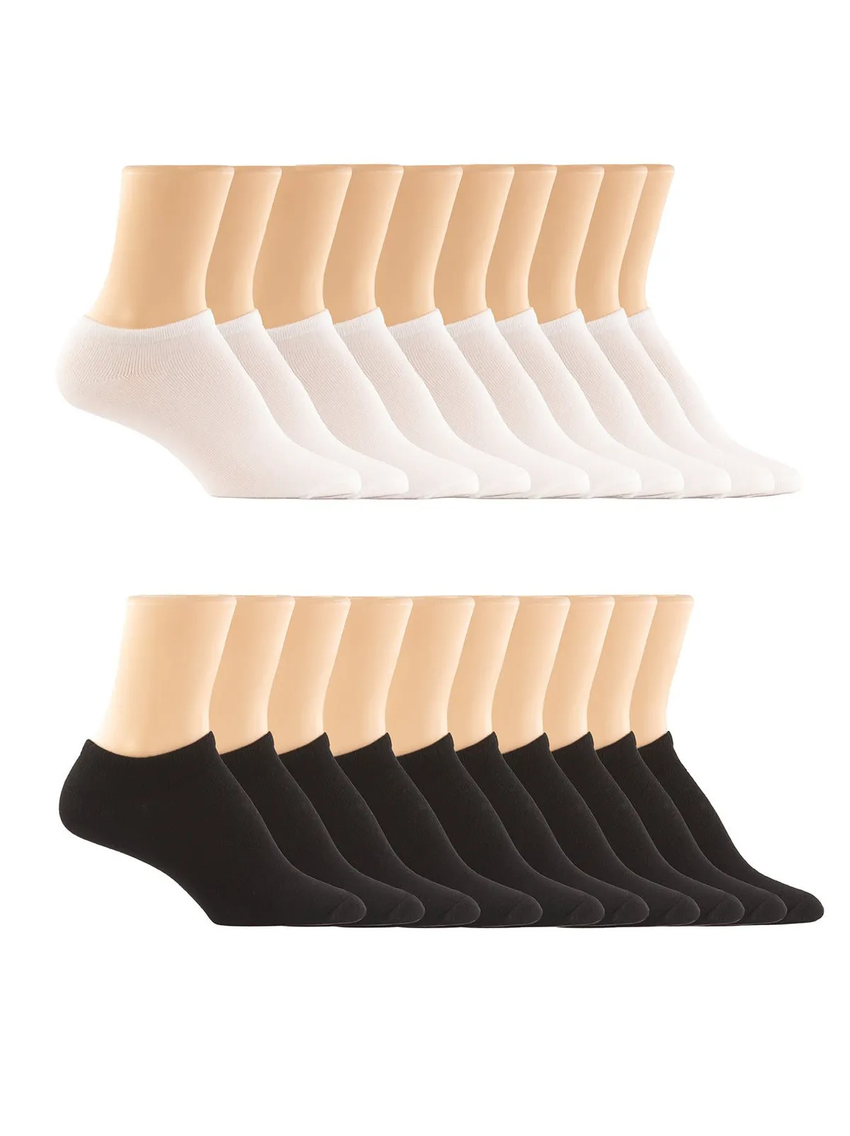 No-Show Bamboo Socks 10-Pack