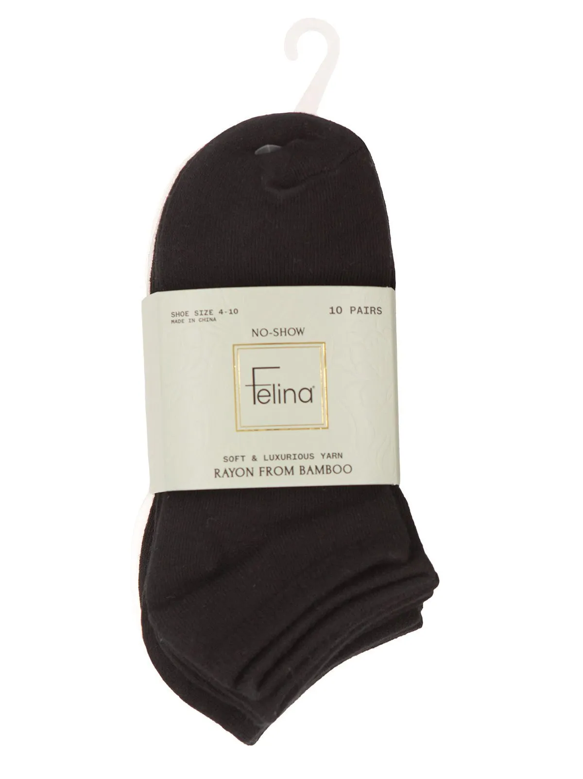 No-Show Bamboo Socks 10-Pack
