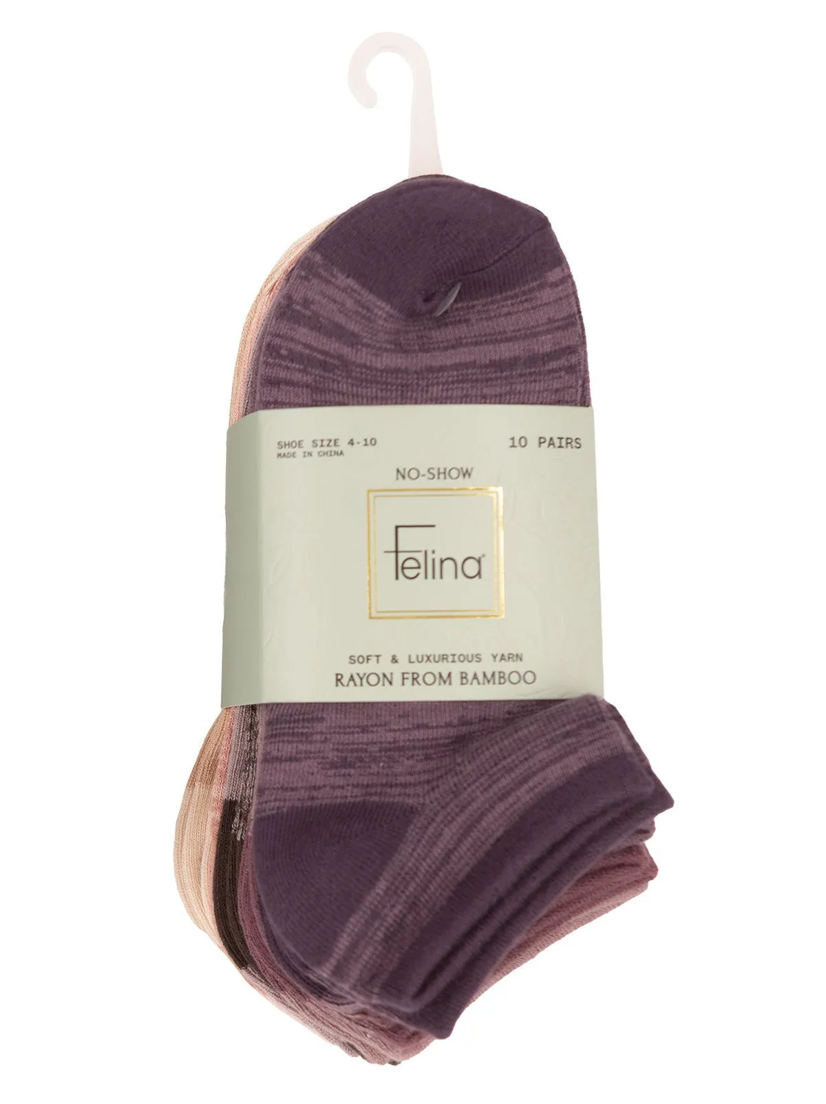 No-Show Bamboo Socks 10-Pack