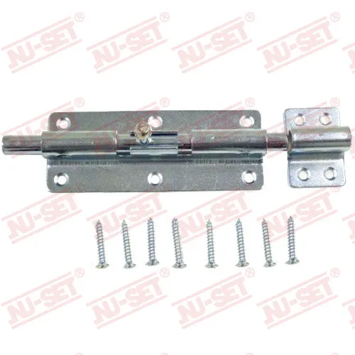 NuSet 5-3/4" Slide Barrel Bolt, Zinc