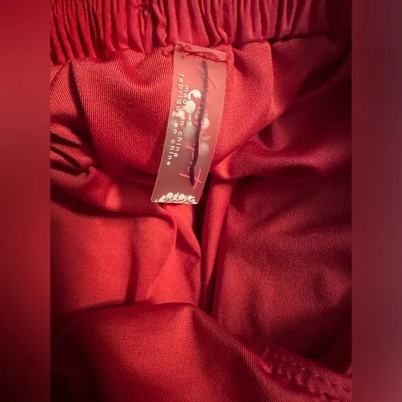 NWOT Free People Shirr Enough Athletic Running Shorts in Strawberry Sprtiz