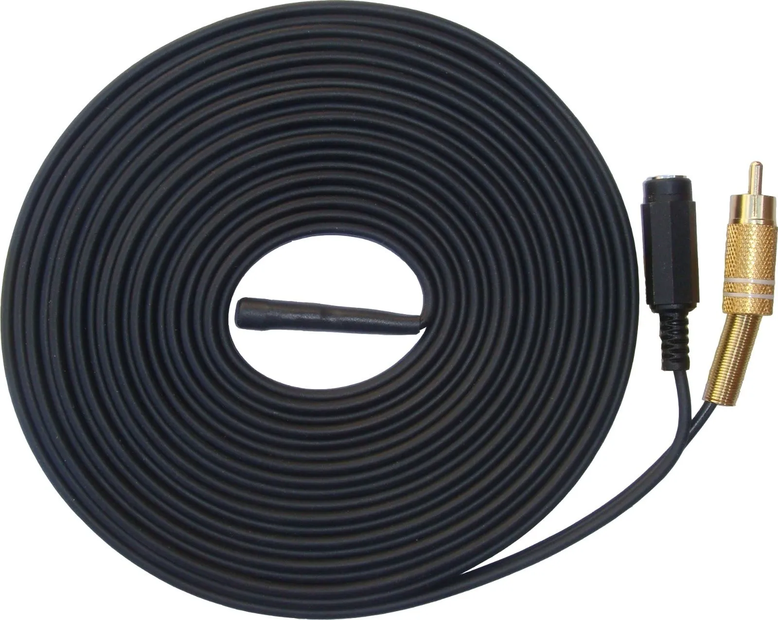 Outdoor Waterproof CCTV Microphone 15 Metre Cable Length RCA Female Phono Audio Output, 2.1mm DC socket