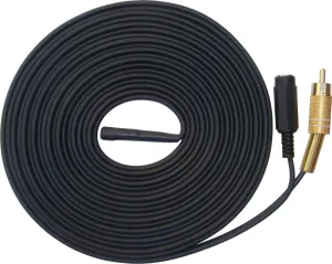 Outdoor Waterproof CCTV Microphone 15 Metre Cable Length RCA Female Phono Audio Output, 2.1mm DC socket