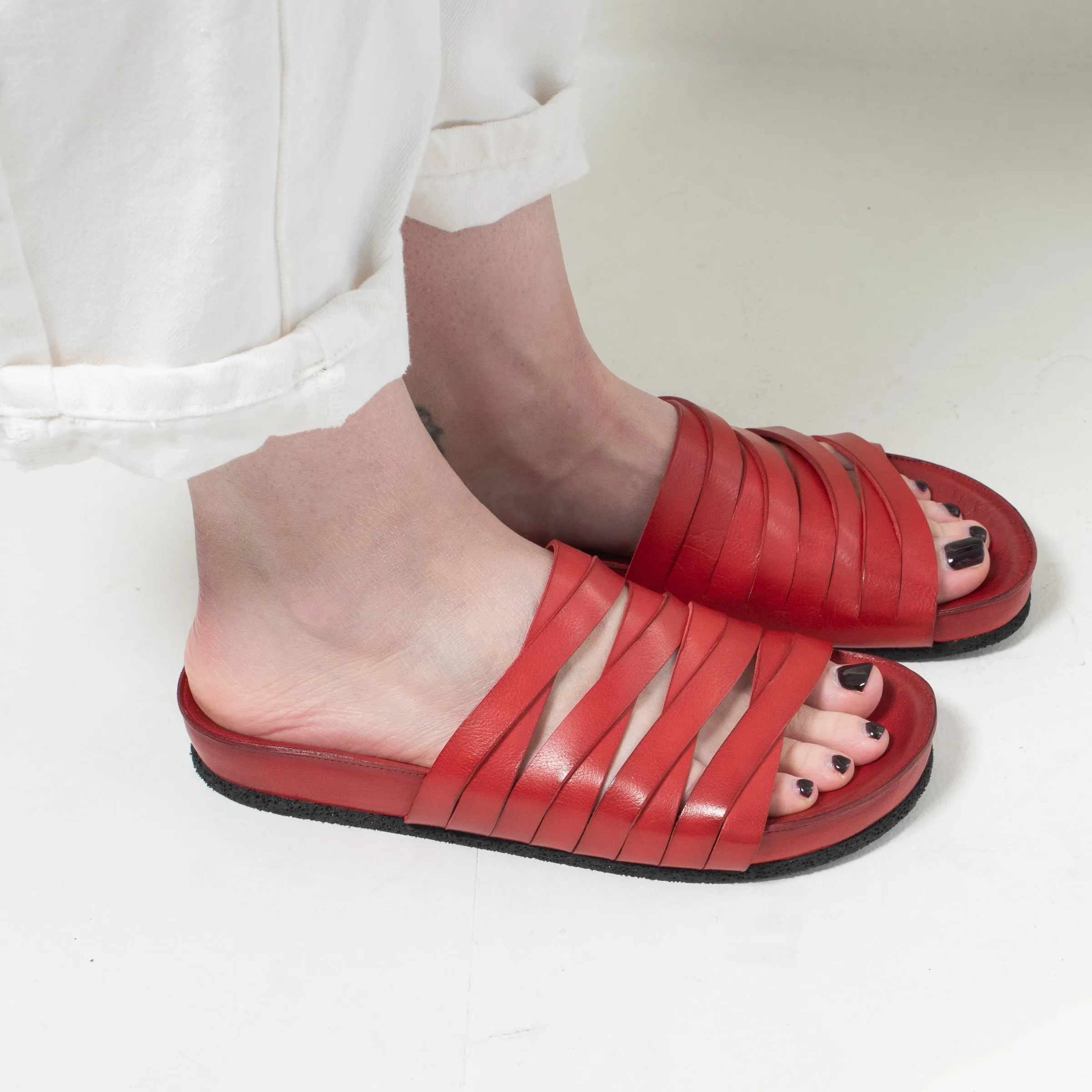 Pantanetti Strappy Slide (red) on sale!